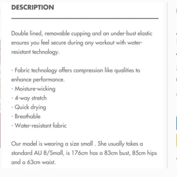 NWT ALL FENIX AUSTRALIA Blush Tie-Dye Leggings and Longline Sports Bra - Picture 13 of 14